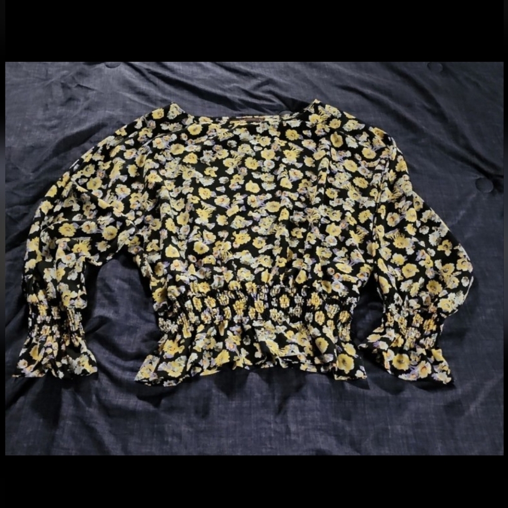 Hazel Blouse Floral L Women's